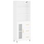 vidaXL Highboard Weiß 69,5x34x180 cm Holzwerkstoff vidaXL Highboard Weiß 69,5x34x180 cm Holzwerkstoff