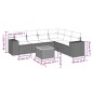 vidaXL 7-tlg. Garten-Sofagarnitur mit Kissen Grau Poly Rattan vidaXL 7-tlg. Garten-Sofagarnitur mit Kissen Grau Poly Rattan