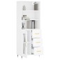 vidaXL Highboard Weiß 69,5x34x180 cm Holzwerkstoff vidaXL Highboard Weiß 69,5x34x180 cm Holzwerkstoff