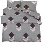 vidaXL Bettwäsche-Set Grau 200x220 cm Baumwolle vidaXL Bettwäsche-Set Grau 200x220 cm Baumwolle