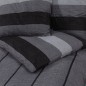 vidaXL Bettwäsche-Set Dunkelgrau 200x200 cm Baumwolle vidaXL Bettwäsche-Set Dunkelgrau 200x200 cm Baumwolle