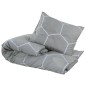 vidaXL Bettwäsche-Set Grau 260x240 cm Baumwolle vidaXL Bettwäsche-Set Grau 260x240 cm Baumwolle