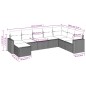vidaXL 8-tlg. Garten-Sofagarnitur mit Kissen Beige Poly Rattan vidaXL 8-tlg. Garten-Sofagarnitur mit Kissen Beige Poly Rattan