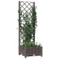 vidaXL Pflanzkübel mit Rankgitter Braun 40x40x121,5 cm PP vidaXL Pflanzkübel mit Rankgitter Braun 40x40x121,5 cm PP