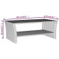 vidaXL Couchtisch Schwarz 100x50x40 cm Poly Rattan vidaXL Couchtisch Schwarz 100x50x40 cm Poly Rattan