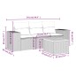 vidaXL 4-tlg. Garten-Sofagarnitur mit Kissen Beige Poly Rattan vidaXL 4-tlg. Garten-Sofagarnitur mit Kissen Beige Poly Rattan