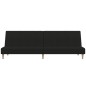 vidaXL Schlafsofa 2-Sitzer Schwarz Stoff vidaXL Schlafsofa 2-Sitzer Schwarz Stoff