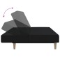 vidaXL Schlafsofa 2-Sitzer Schwarz Stoff vidaXL Schlafsofa 2-Sitzer Schwarz Stoff