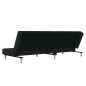 vidaXL Schlafsofa 2-Sitzer Schwarz Stoff vidaXL Schlafsofa 2-Sitzer Schwarz Stoff