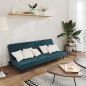 vidaXL Schlafsofa 2-Sitzer Blau Samt vidaXL Schlafsofa 2-Sitzer Blau Samt