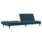 vidaXL Schlafsofa 2-Sitzer Blau Samt vidaXL Schlafsofa 2-Sitzer Blau Samt