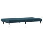 vidaXL Schlafsofa 2-Sitzer Blau Samt vidaXL Schlafsofa 2-Sitzer Blau Samt