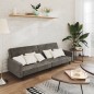 vidaXL Schlafsofa 2-Sitzer Dunkelgrau Samt vidaXL Schlafsofa 2-Sitzer Dunkelgrau Samt