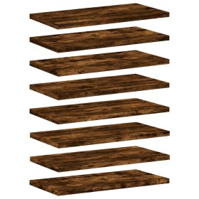 vidaXL Wandregale 8 Stk. Räuchereiche 40x20x1,5 cm Holzwerkstoff