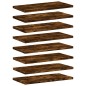 vidaXL Wandregale 8 Stk. Räuchereiche 40x20x1,5 cm Holzwerkstoff vidaXL Wandregale 8 Stk. Räuchereiche 40x20x1,5 cm Holzwerkstoff