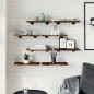 vidaXL Wandregale 8 Stk. Räuchereiche 40x20x1,5 cm Holzwerkstoff vidaXL Wandregale 8 Stk. Räuchereiche 40x20x1,5 cm Holzwerkstoff