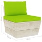 Garten-Palettensofa 4-Sitzer mit Kissen Fichtenholz Garten-Palettensofa 4-Sitzer mit Kissen Fichtenholz