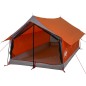 vidaXL Campingzelt 2 Personen Grau & Orange 193x122x96 cm 185T Taft vidaXL Campingzelt 2 Personen Grau & Orange 193x122x96 cm 185T Taft
