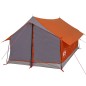 vidaXL Campingzelt 2 Personen Grau & Orange 193x122x96 cm 185T Taft vidaXL Campingzelt 2 Personen Grau & Orange 193x122x96 cm 185T Taft