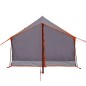 vidaXL Campingzelt 2 Personen Grau & Orange 193x122x96 cm 185T Taft vidaXL Campingzelt 2 Personen Grau & Orange 193x122x96 cm 185T Taft