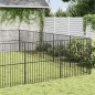 vidaXL Hundelaufstall 20-tlg. Schwarz Verzinkter Stahl vidaXL Hundelaufstall 20-tlg. Schwarz Verzinkter Stahl
