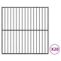 vidaXL Hundelaufstall 20-tlg. Schwarz Verzinkter Stahl vidaXL Hundelaufstall 20-tlg. Schwarz Verzinkter Stahl