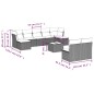 vidaXL 10-tlg. Garten-Sofagarnitur mit Kissen Grau Poly Rattan vidaXL 10-tlg. Garten-Sofagarnitur mit Kissen Grau Poly Rattan