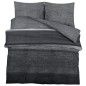 vidaXL Bettwäsche-Set Dunkelgrau 200x200 cm Baumwolle vidaXL Bettwäsche-Set Dunkelgrau 200x200 cm Baumwolle