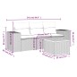 vidaXL 4-tlg. Garten-Sofagarnitur mit Kissen Beige Poly Rattan vidaXL 4-tlg. Garten-Sofagarnitur mit Kissen Beige Poly Rattan