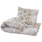 vidaXL Bettwäsche-Set Weiß und Braun 200x200 cm Baumwolle vidaXL Bettwäsche-Set Weiß und Braun 200x200 cm Baumwolle