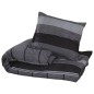 vidaXL Bettwäsche-Set Dunkelgrau 260x220 cm Baumwolle vidaXL Bettwäsche-Set Dunkelgrau 260x220 cm Baumwolle