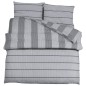 vidaXL Bettwäsche-Set Grau 200x200 cm Baumwolle vidaXL Bettwäsche-Set Grau 200x200 cm Baumwolle