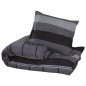 vidaXL Bettwäsche-Set Dunkelgrau 155x220 cm Baumwolle vidaXL Bettwäsche-Set Dunkelgrau 155x220 cm Baumwolle