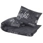 vidaXL Bettwäsche-Set Schwarz 135x200 cm Baumwolle vidaXL Bettwäsche-Set Schwarz 135x200 cm Baumwolle