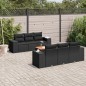 vidaXL 7-tlg. Garten-Sofagarnitur mit Kissen Schwarz Poly Rattan vidaXL 7-tlg. Garten-Sofagarnitur mit Kissen Schwarz Poly Rattan