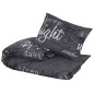vidaXL Bettwäsche-Set Schwarz 200x200 cm Baumwolle vidaXL Bettwäsche-Set Schwarz 200x200 cm Baumwolle