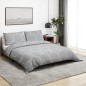 vidaXL Bettwäsche-Set Grau 200x200 cm Baumwolle vidaXL Bettwäsche-Set Grau 200x200 cm Baumwolle