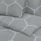 vidaXL Bettwäsche-Set Grau 200x200 cm Baumwolle vidaXL Bettwäsche-Set Grau 200x200 cm Baumwolle
