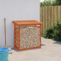vidaXL Kaminholzregal Wachsbraun 108x64,5x110 cm Massivholz Kiefer vidaXL Kaminholzregal Wachsbraun 108x64,5x110 cm Massivholz Kiefer