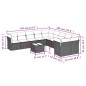 vidaXL 11-tlg. Garten-Sofagarnitur mit Kissen Beige Poly Rattan vidaXL 11-tlg. Garten-Sofagarnitur mit Kissen Beige Poly Rattan