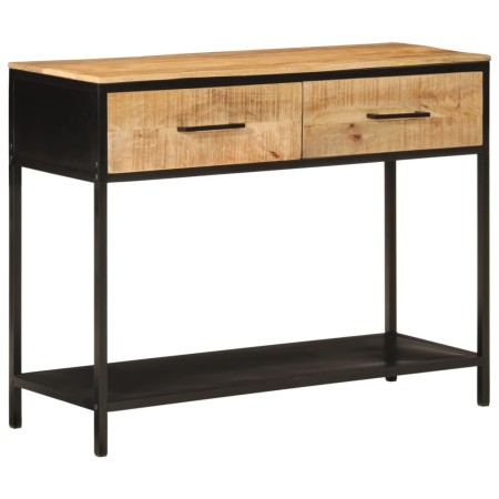vidaXL Konsolentisch 100x35x76 cm Massivholz Mango und Eisen