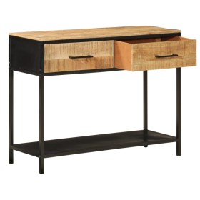 vidaXL Konsolentisch 100x35x76 cm Massivholz Mango und Eisen