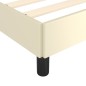 vidaXL Bettgestell mit Kopfteil Creme 180x200 cm Kunstleder vidaXL Bettgestell mit Kopfteil Creme 180x200 cm Kunstleder