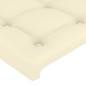 vidaXL Bettgestell mit Kopfteil Creme 180x200 cm Kunstleder vidaXL Bettgestell mit Kopfteil Creme 180x200 cm Kunstleder