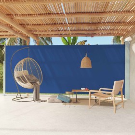 vidaXL Seitenmarkise Ausziehbar 220x600 cm Blau