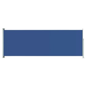 vidaXL Seitenmarkise Ausziehbar 220x600 cm Blau