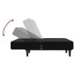 vidaXL Schlafsofa 2-Sitzer Schwarz Samt vidaXL Schlafsofa 2-Sitzer Schwarz Samt