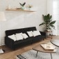 vidaXL Schlafsofa 2-Sitzer Schwarz Samt vidaXL Schlafsofa 2-Sitzer Schwarz Samt