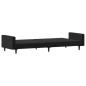 vidaXL Schlafsofa 2-Sitzer Schwarz Samt vidaXL Schlafsofa 2-Sitzer Schwarz Samt