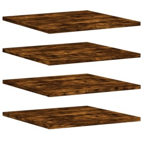 vidaXL Wandregale 4 Stk. Räuchereiche 40x50x1,5 cm Holzwerkstoff